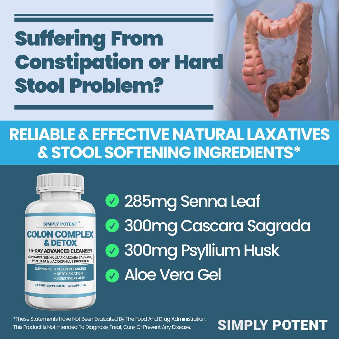 Simply Potent Natural Colon Cleanse Capsule 30 Capsules