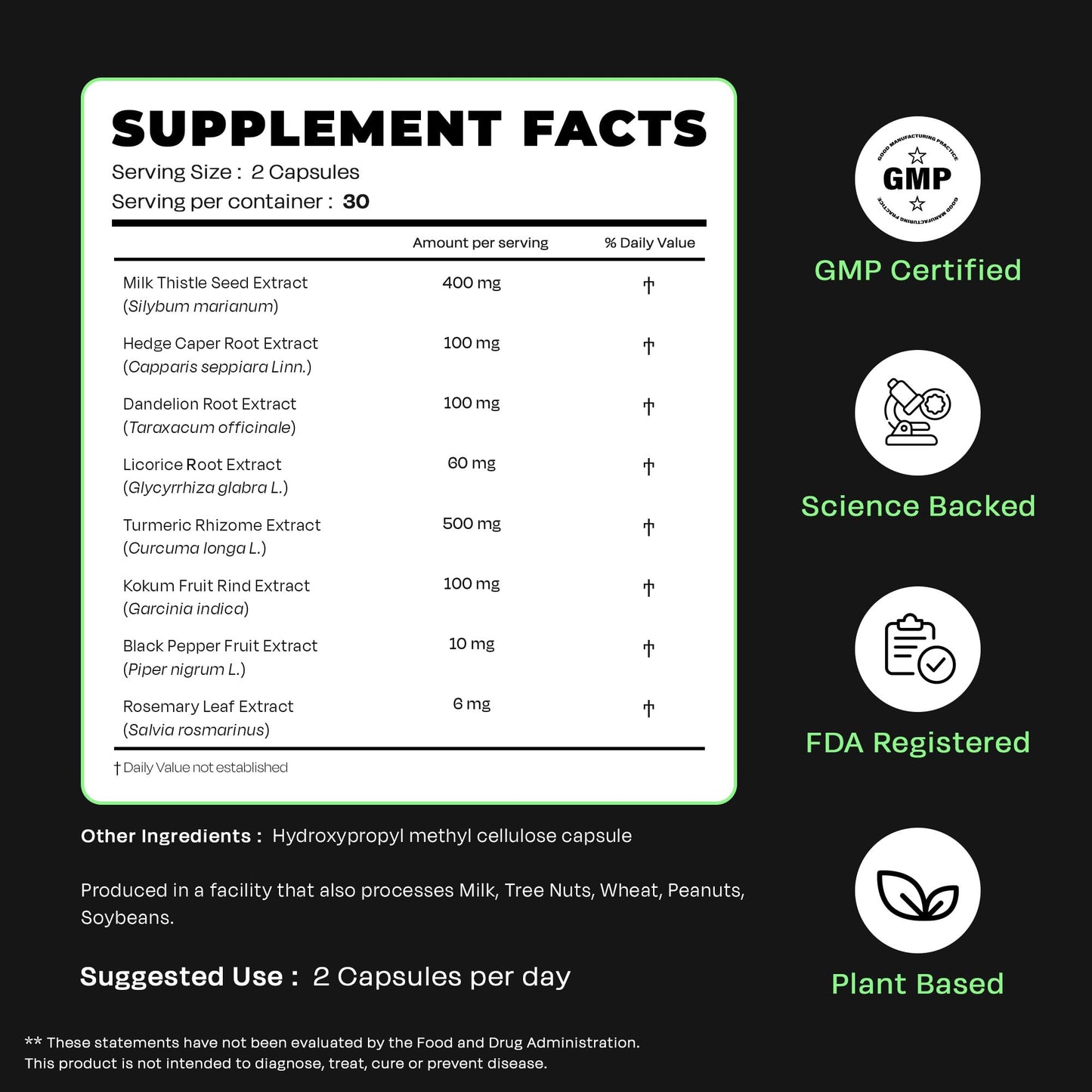 Auric Herbal Liver Support Supplement 180 Capsules