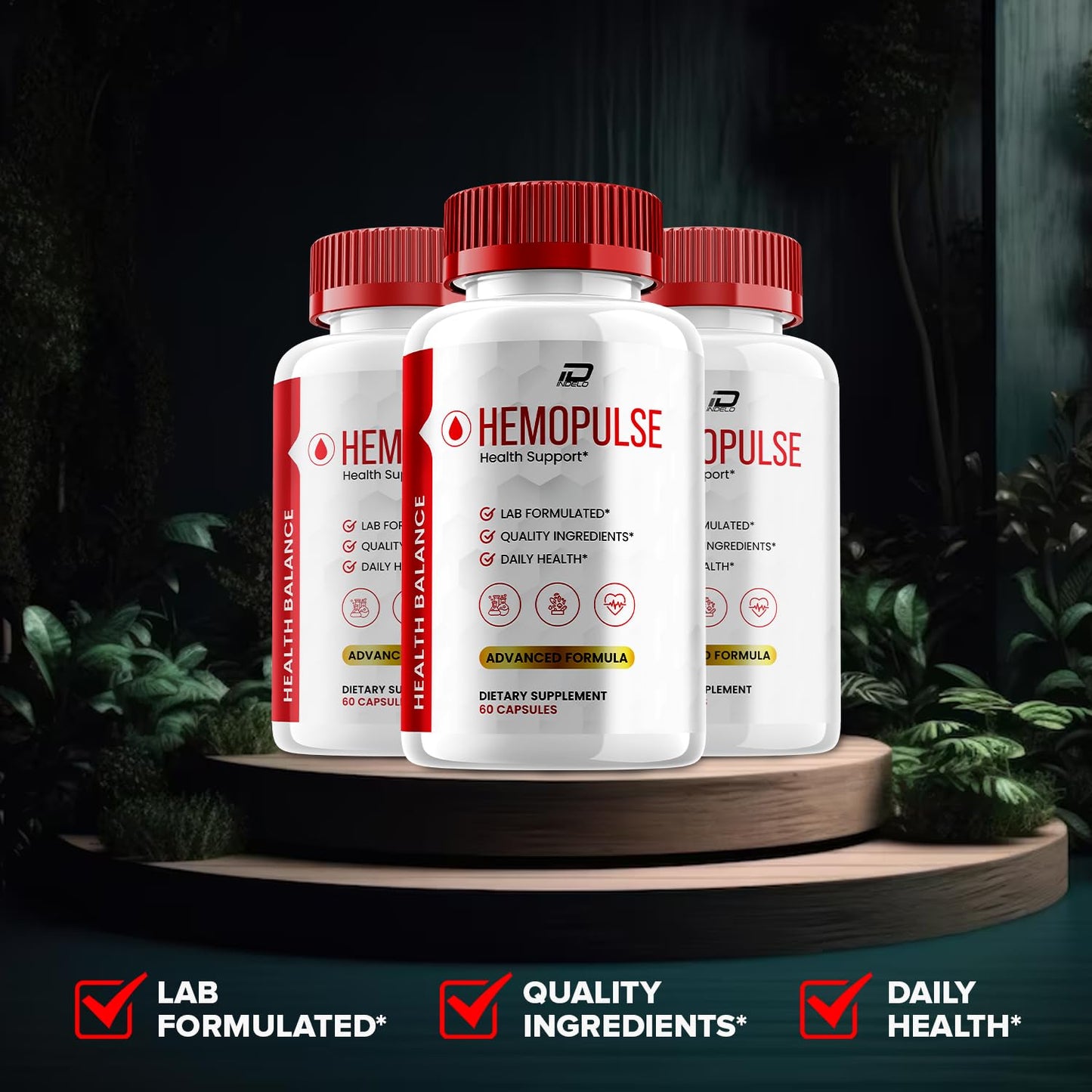 Indelo HemoPulse Capsules, 60 Capsules