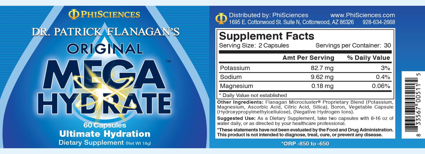 Phi Sciences MegaHydrate Capsules 60