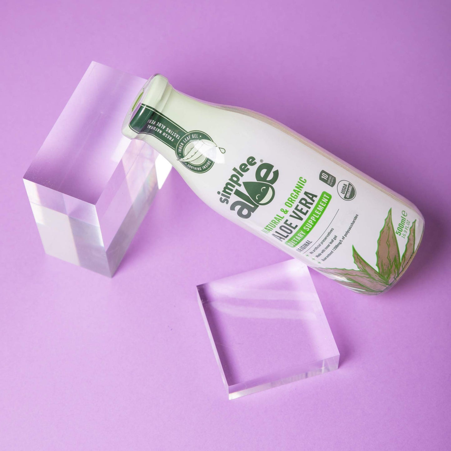 Simplee Aloe Organic Aloe Vera Juice Soft-Gels 33.8 Fl Oz
