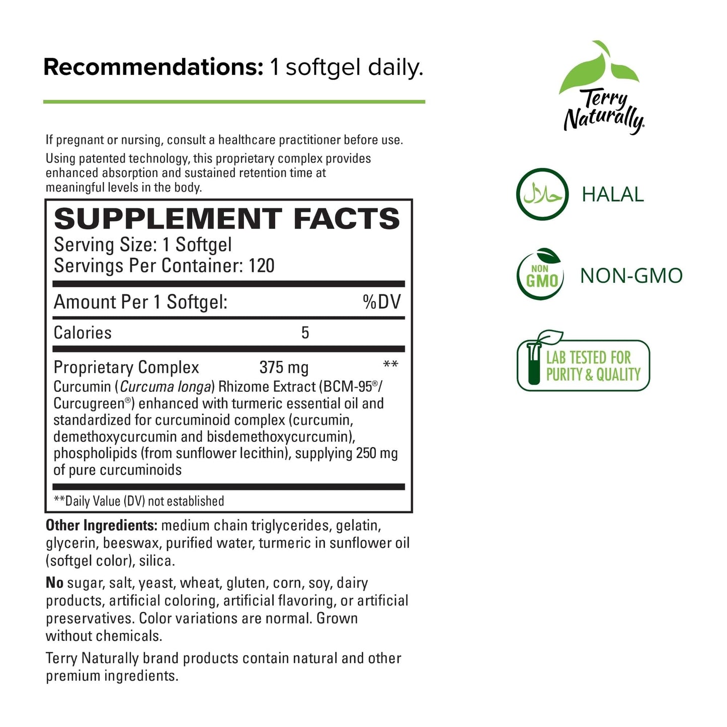 Terry Naturally CuraMed 375mg Softgels 360