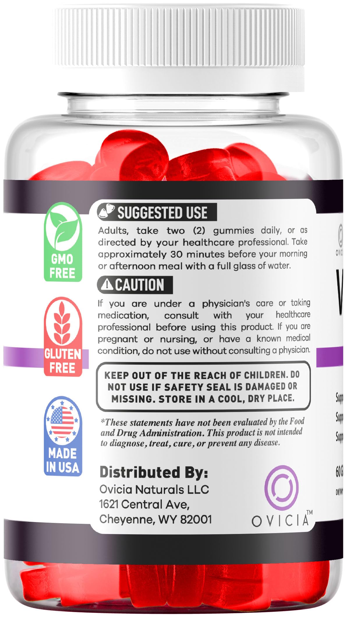OVICIA VitaRenew Advanced Gummies Premium Formula, 300 Gummies
