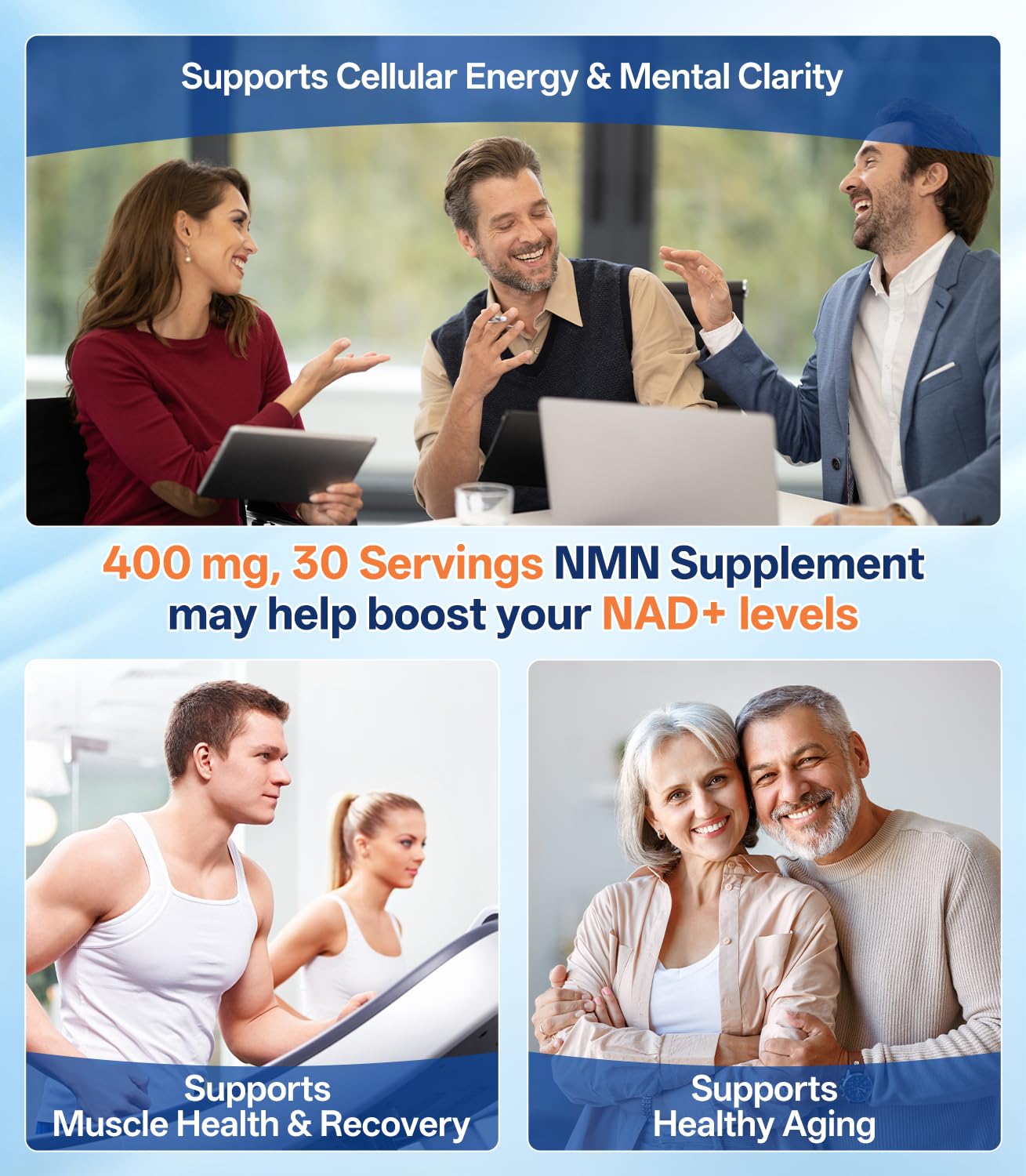 Oopeatol Pure NMN Supplement 400mg Liposomal NMN Capsule, 120 Capsules
