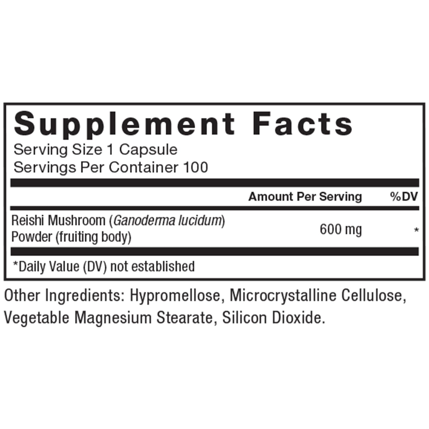 Force Factor Reishi Mushroom Supplement Capsule, 100 Count