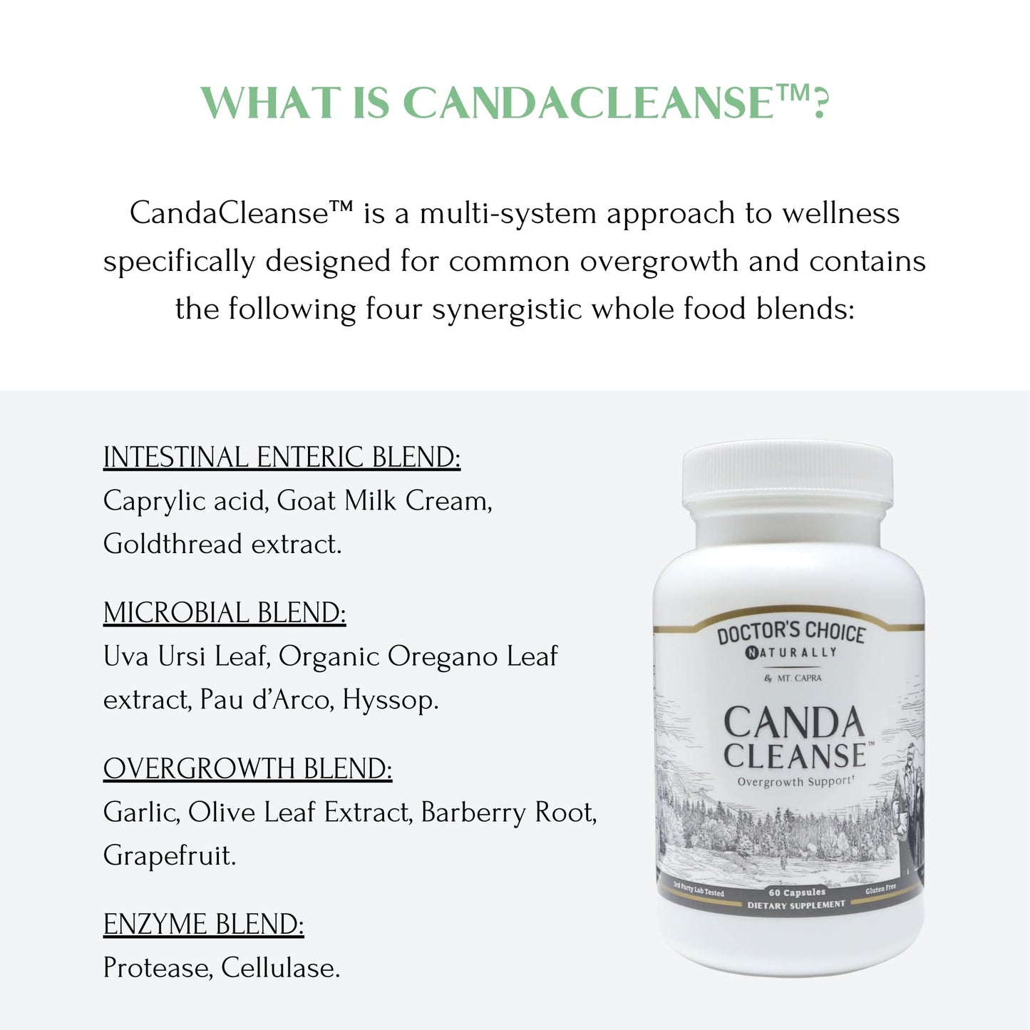 Mt. Capra CandaCleanse Capsule, 60 Capsules