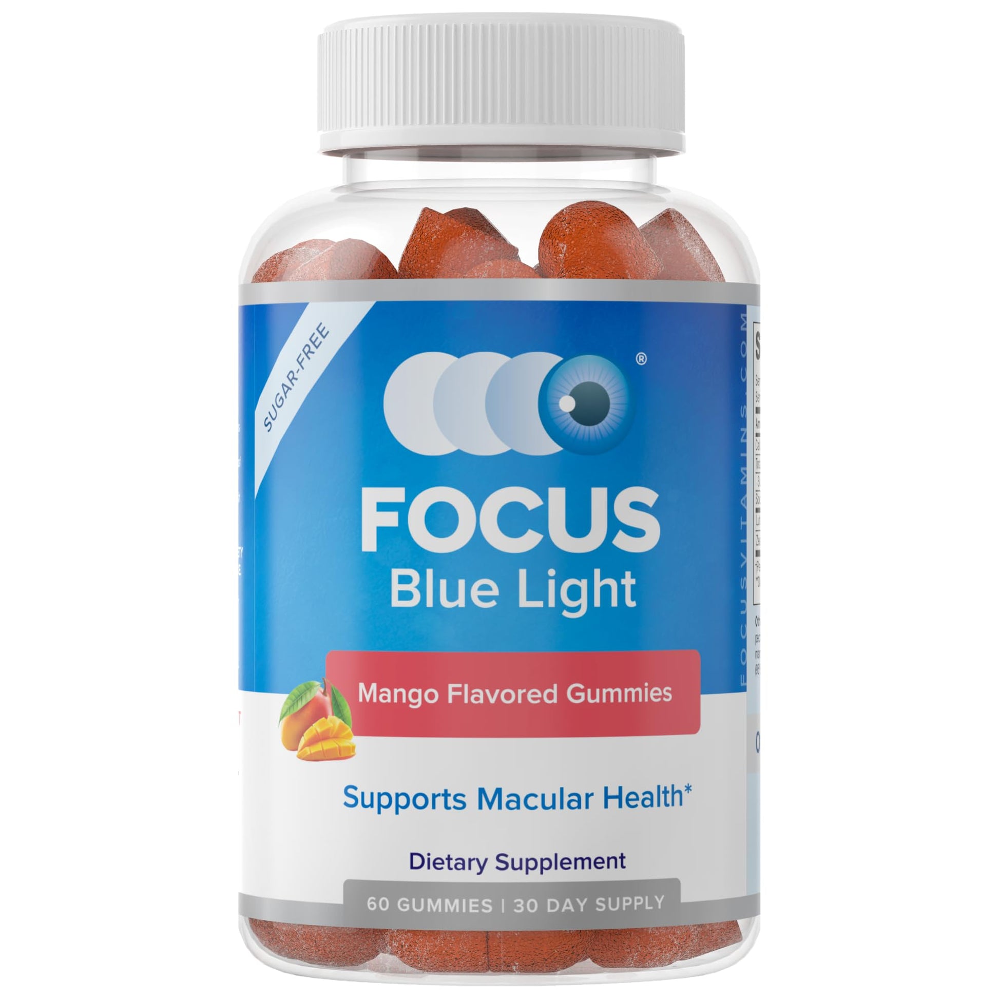 Focus Vision Supplements Blue Light Supplement Gummy 60 Count
