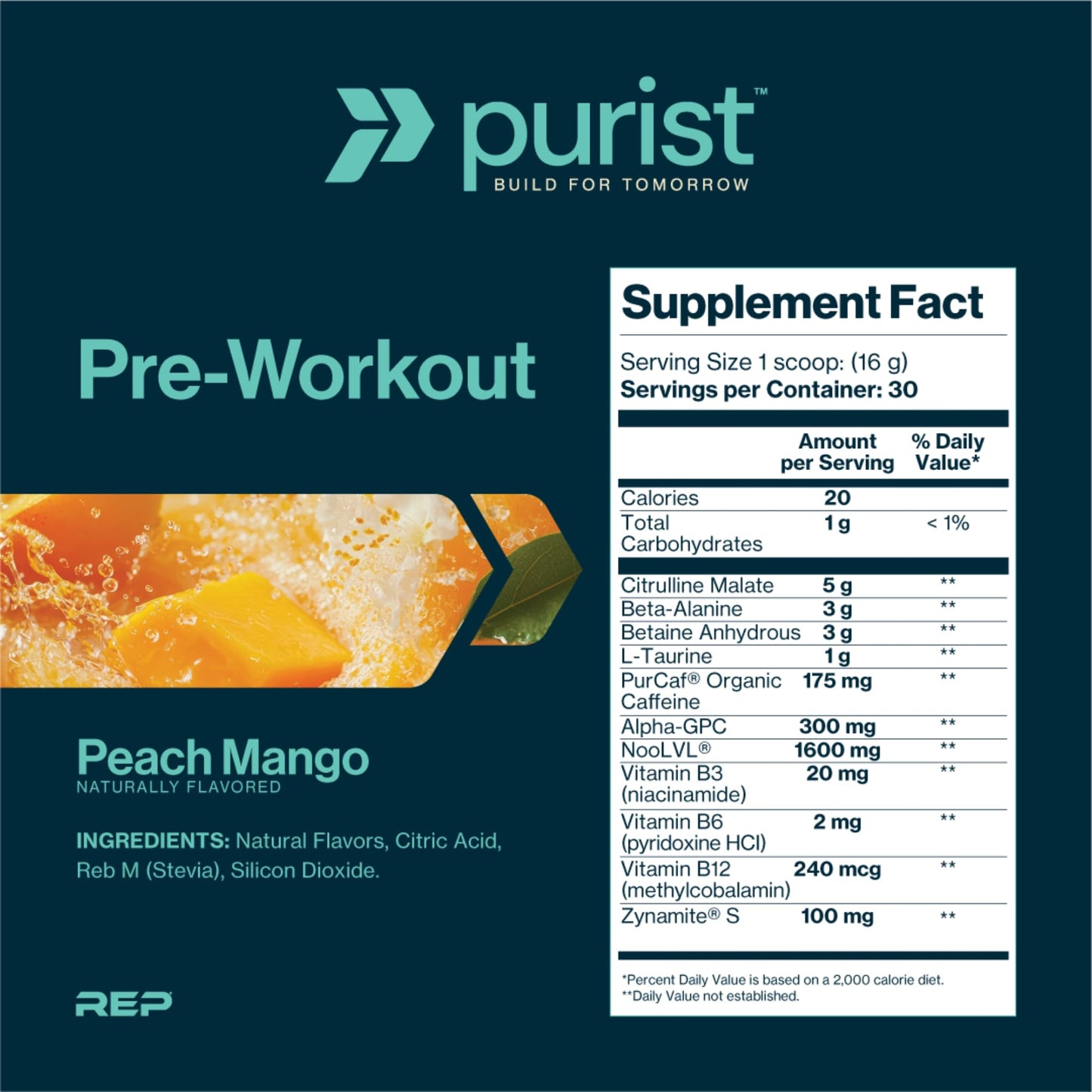 PURIST Pre-Workout Powder 17