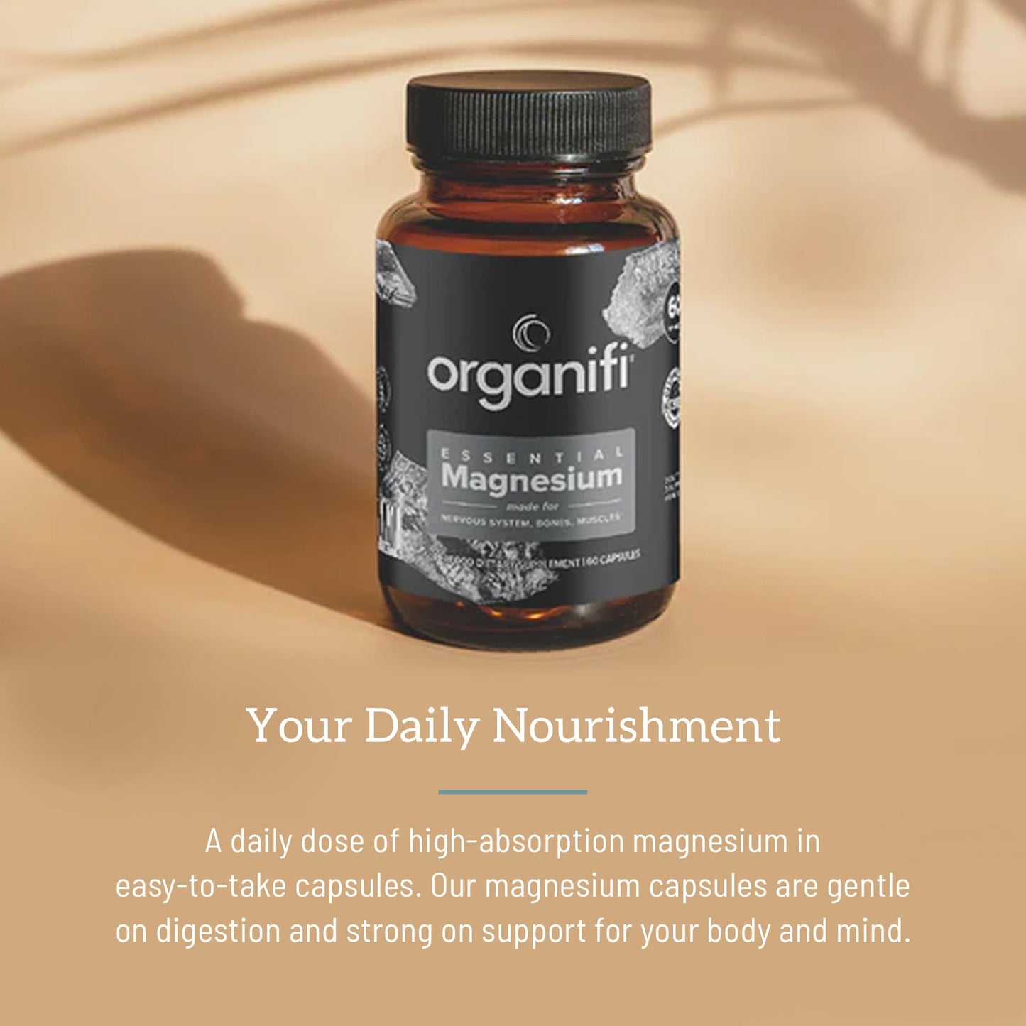 Organifi Essential Magnesium Glycinate Supplement, 60 Capsules