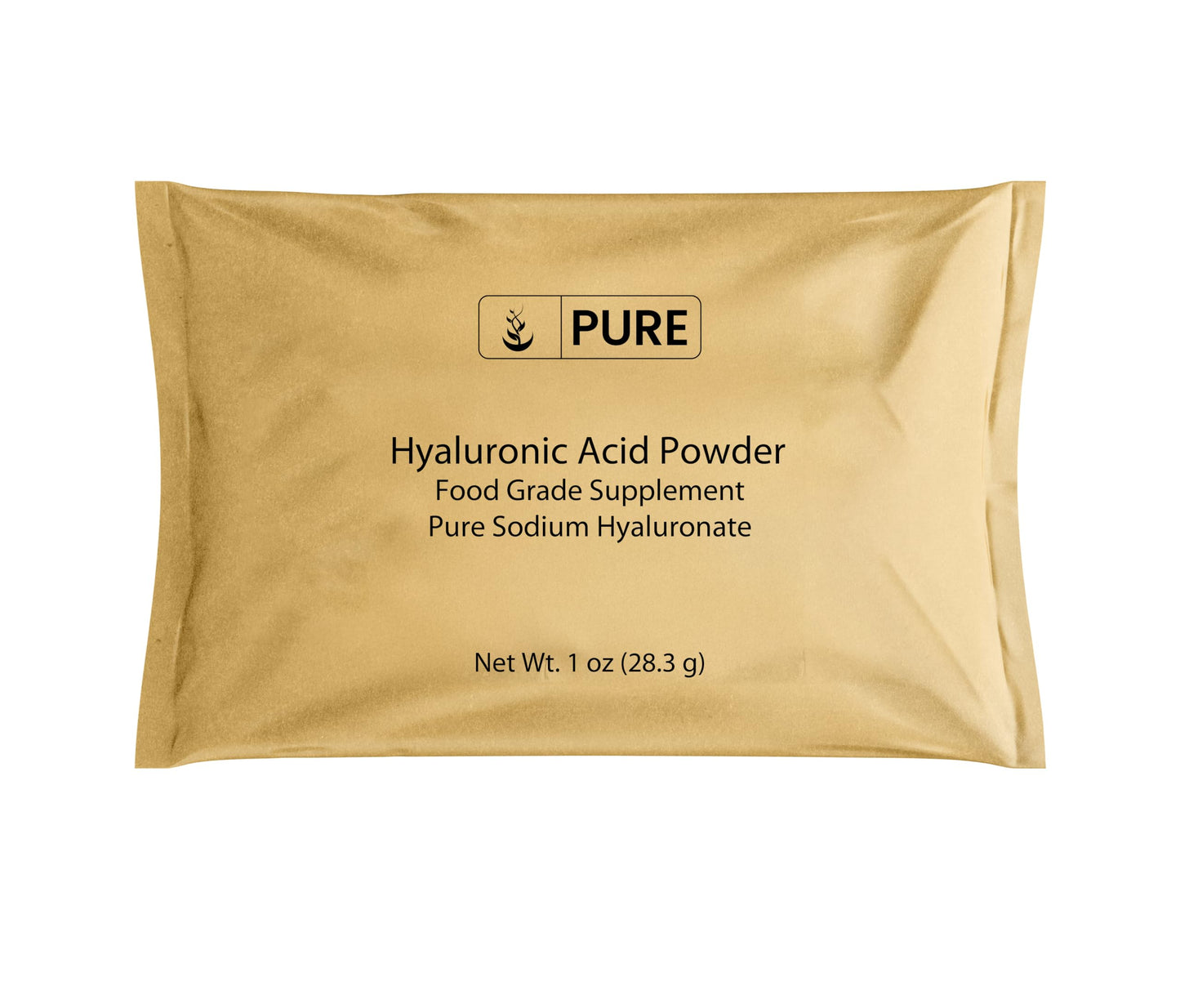 PURE ORIGINAL INGREDIENTS Hyaluronic Acid Water Soluble High Molecular Weight Powder 1 Ounce