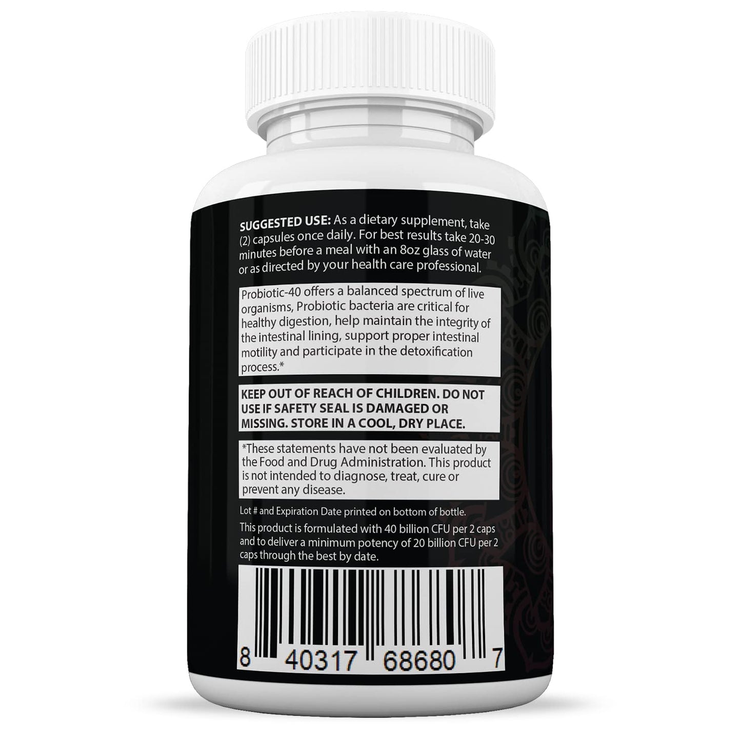 Justified Laboratories Metanail Max 40 Billion CFU Probiotic Nail Support Capsule, 1 Count