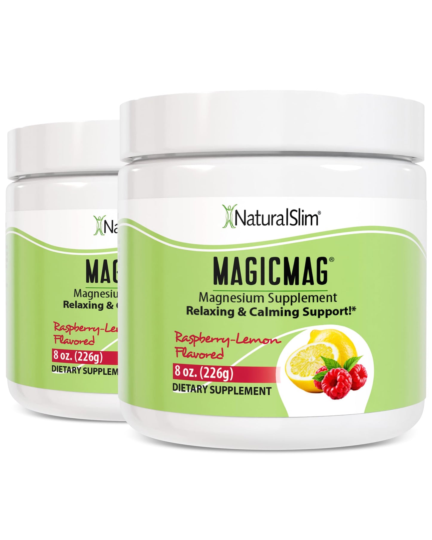 NaturalSlim Magnesium Citrate Powder, 16 oz (Pack of 2)