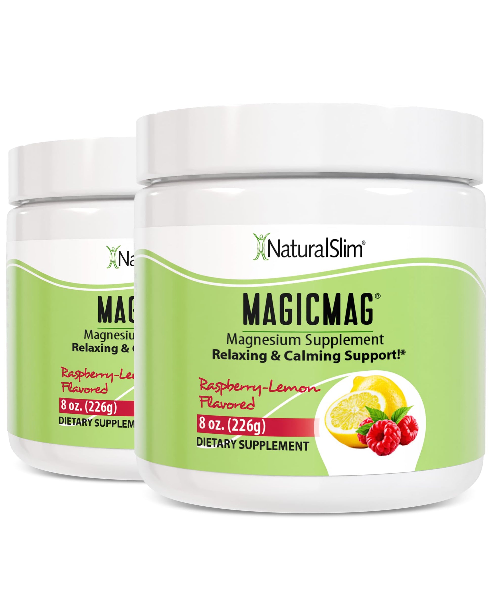 NaturalSlim Magnesium Citrate Powder, 16 oz (Pack of 2)