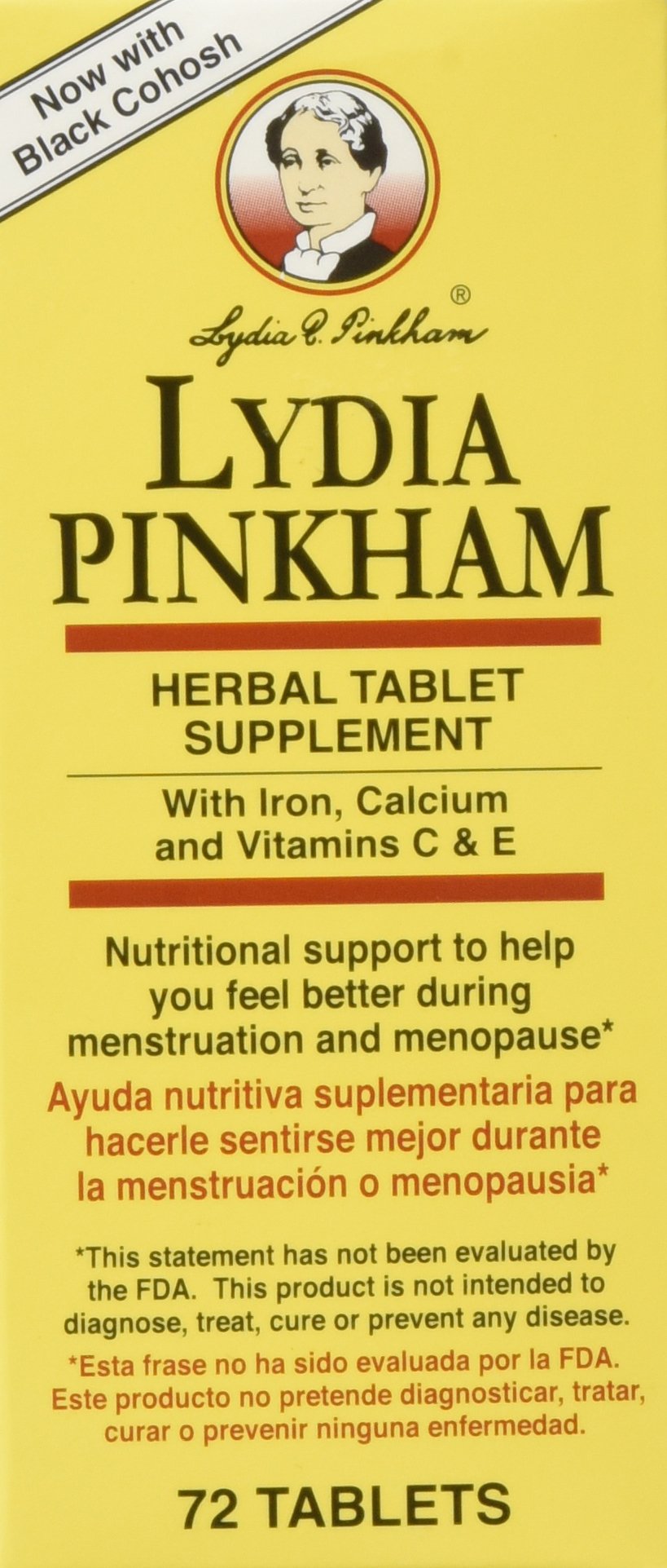 Lydia Pinkham Tablets for Menstruation and Menopause Support, 150 Tablets