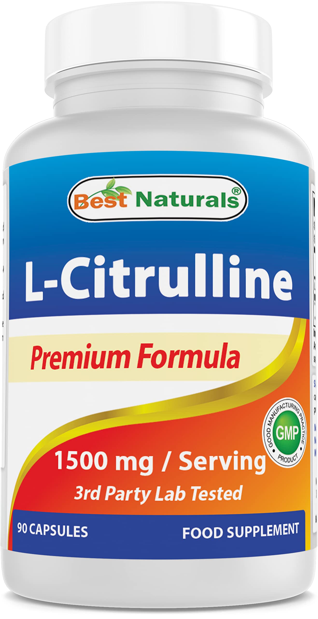 Best Naturals L-Citrulline Capsules 1500mg/Serving, 270 Capsules
