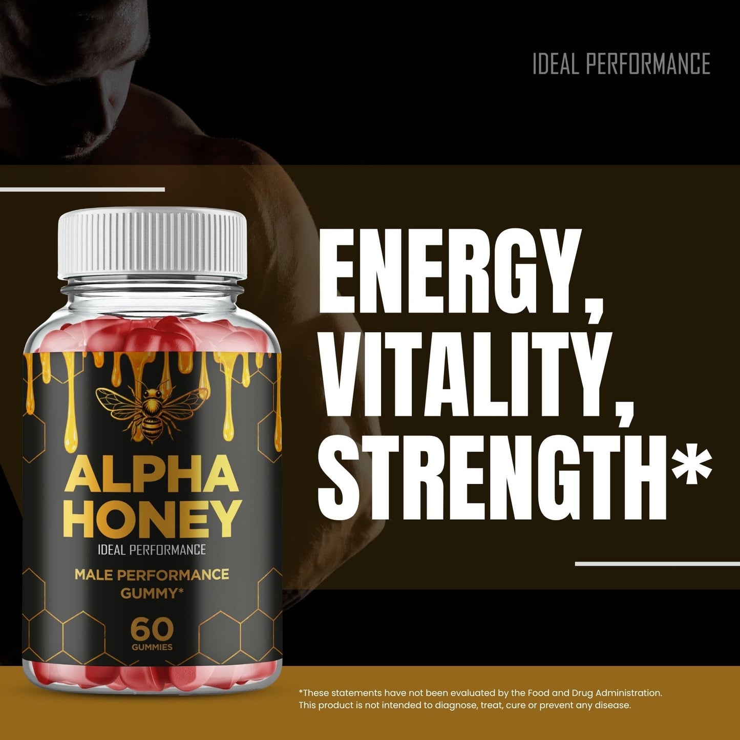 IDEAL PERFORMANCE Alpha Honey Gummies Gummy 300
