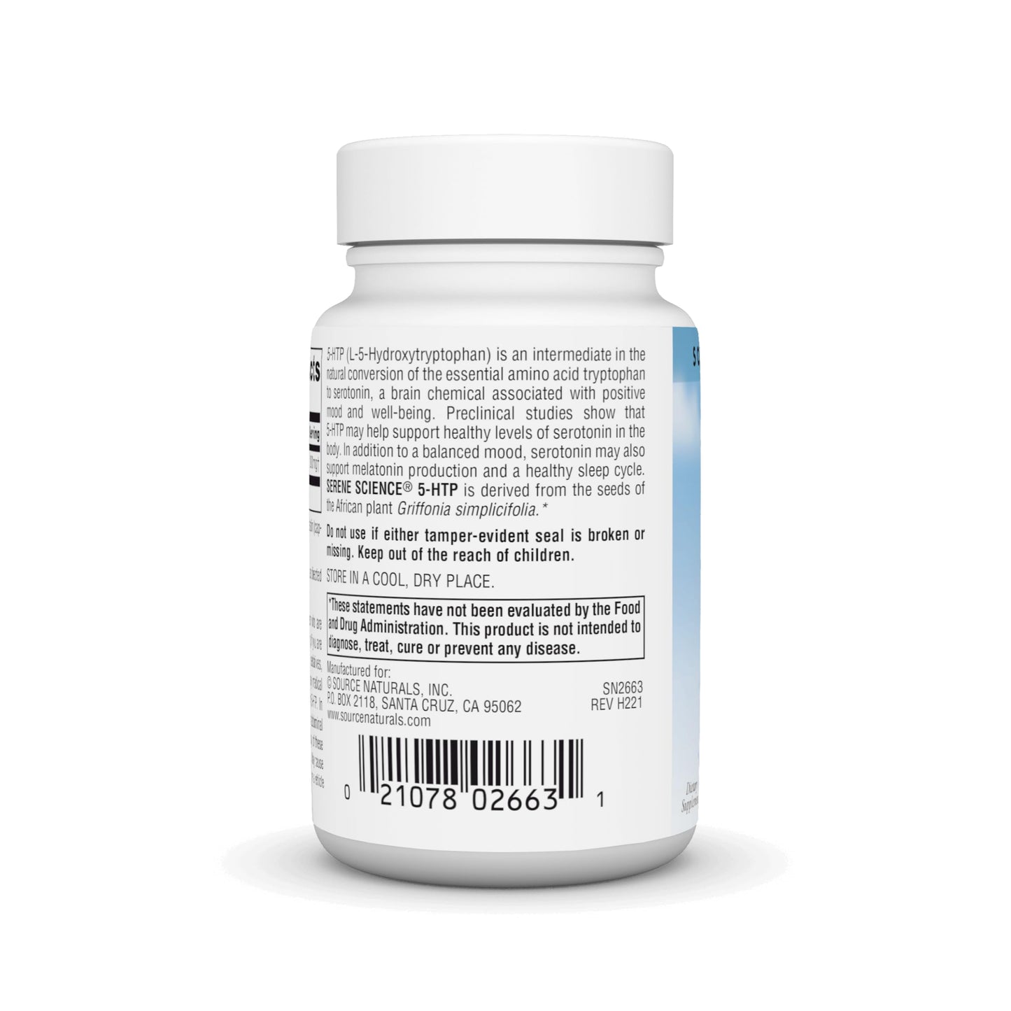 Source Naturals Serene Science 5-HTP 200 mg Capsules, 60 Count