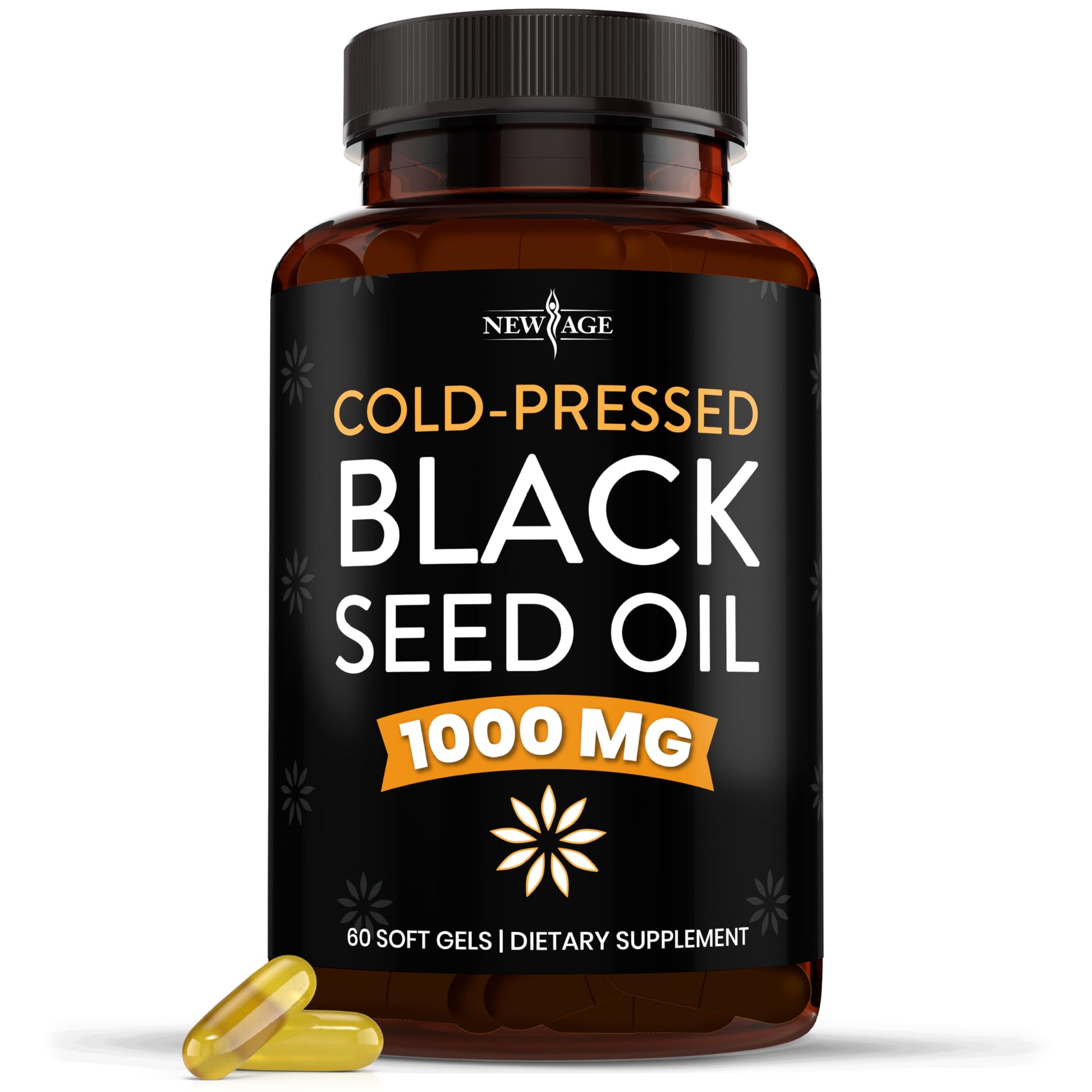 NEW AGE Black Seed Oil Softgel Capsules 60 Softgels