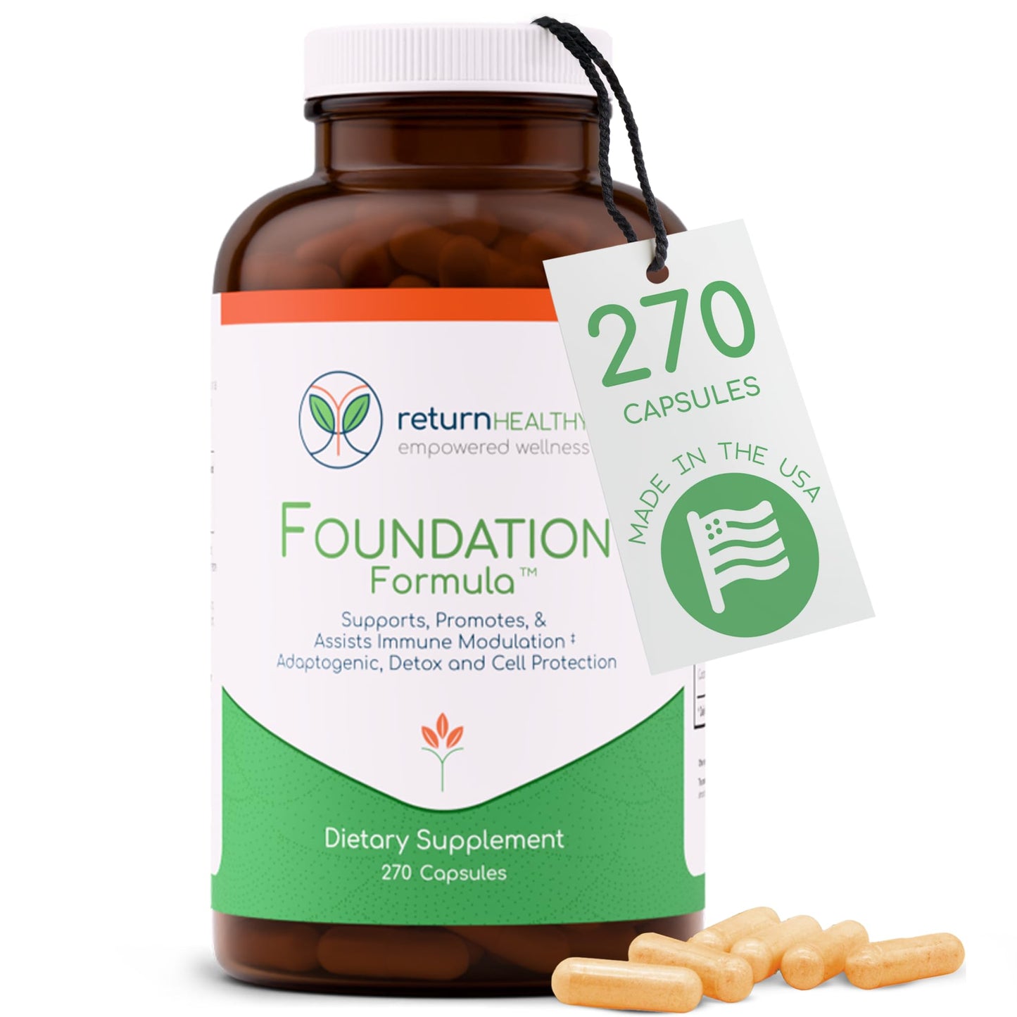 Return Healthy Foundation Formula Tick Immune Support Capsule 1 Count