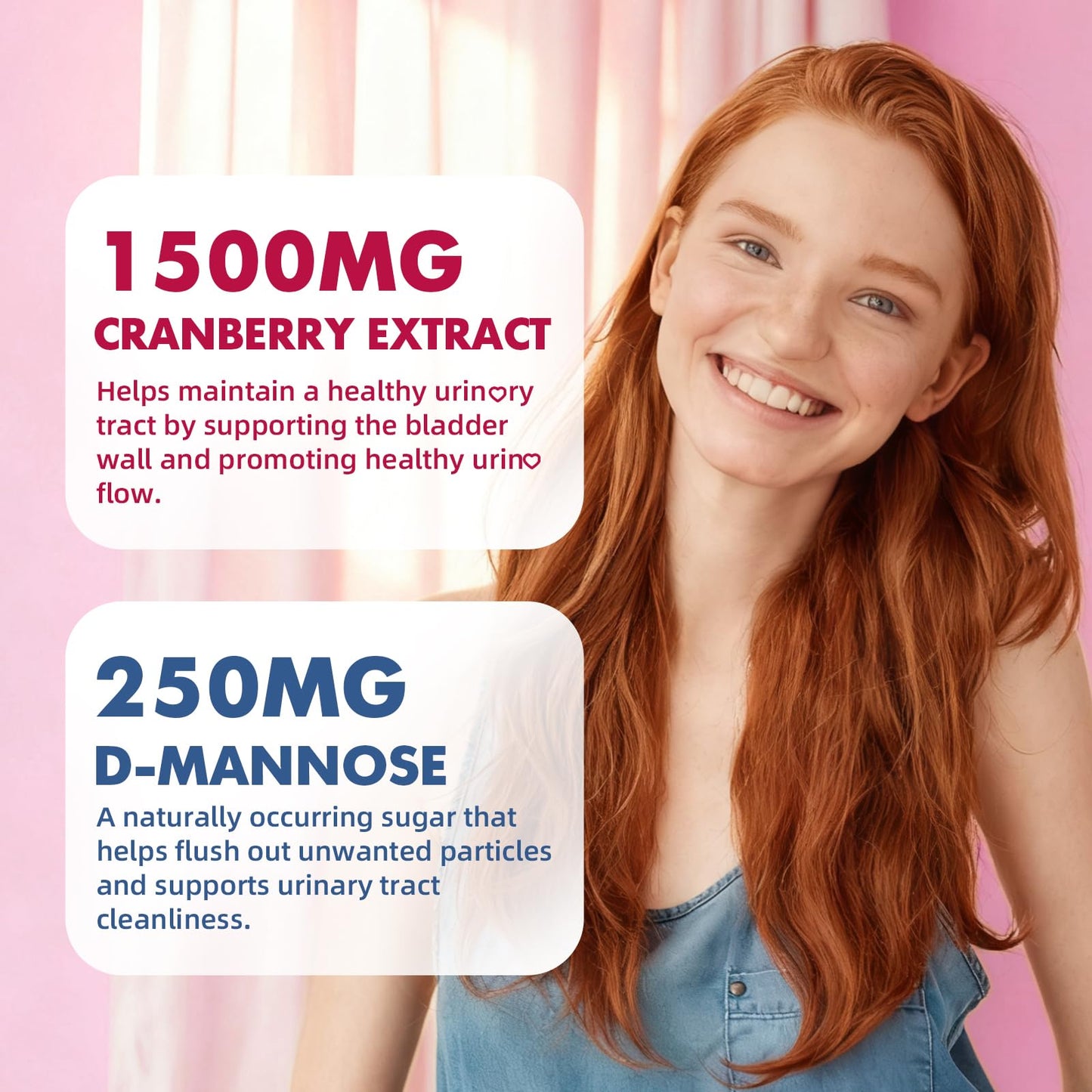 Youlikee Vegan Cranberry Gummies with D Mannose, 60 Count