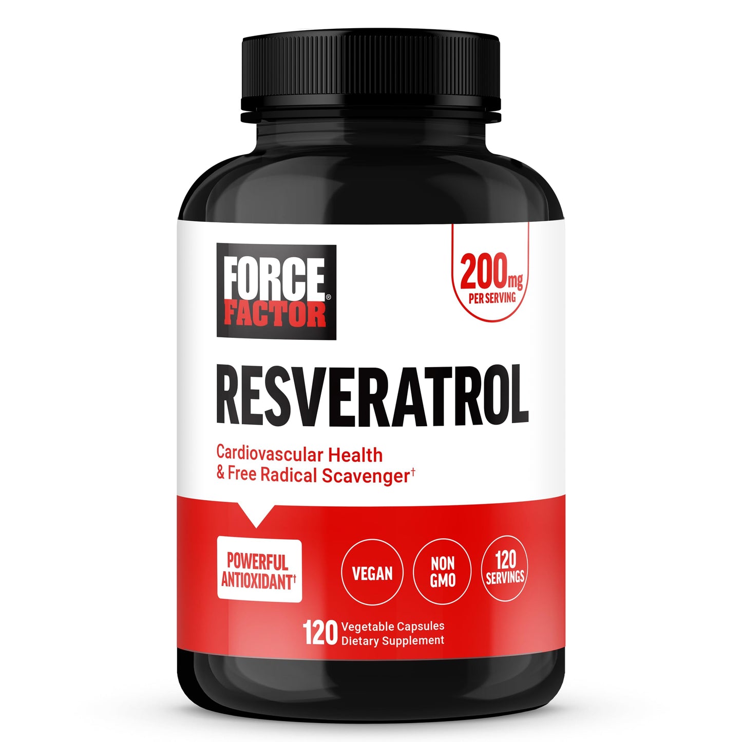 Force Factor Resveratrol Supplement Capsule, 120 Count