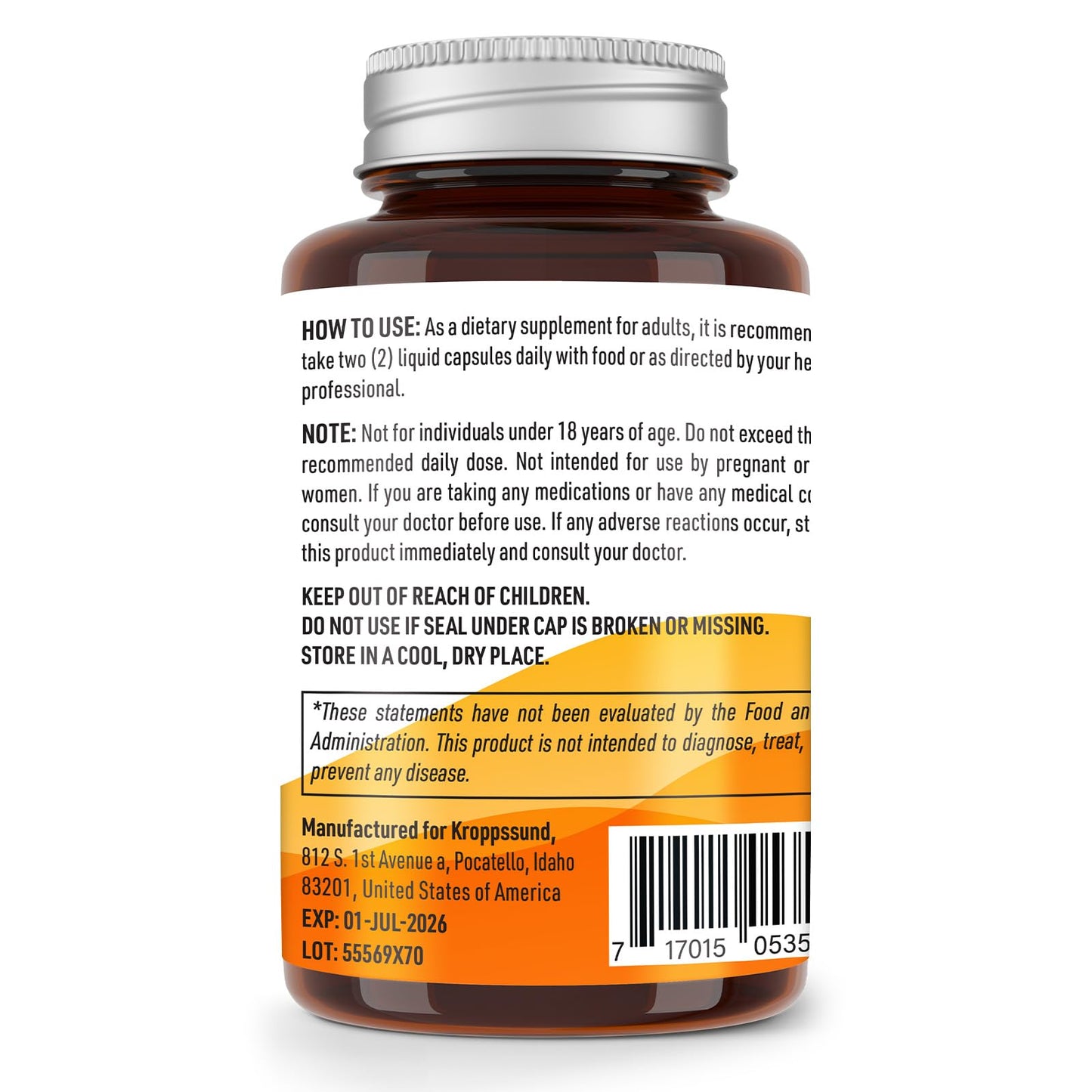 Kroppssund Tocotrienols 800mg Softgel 60 Count