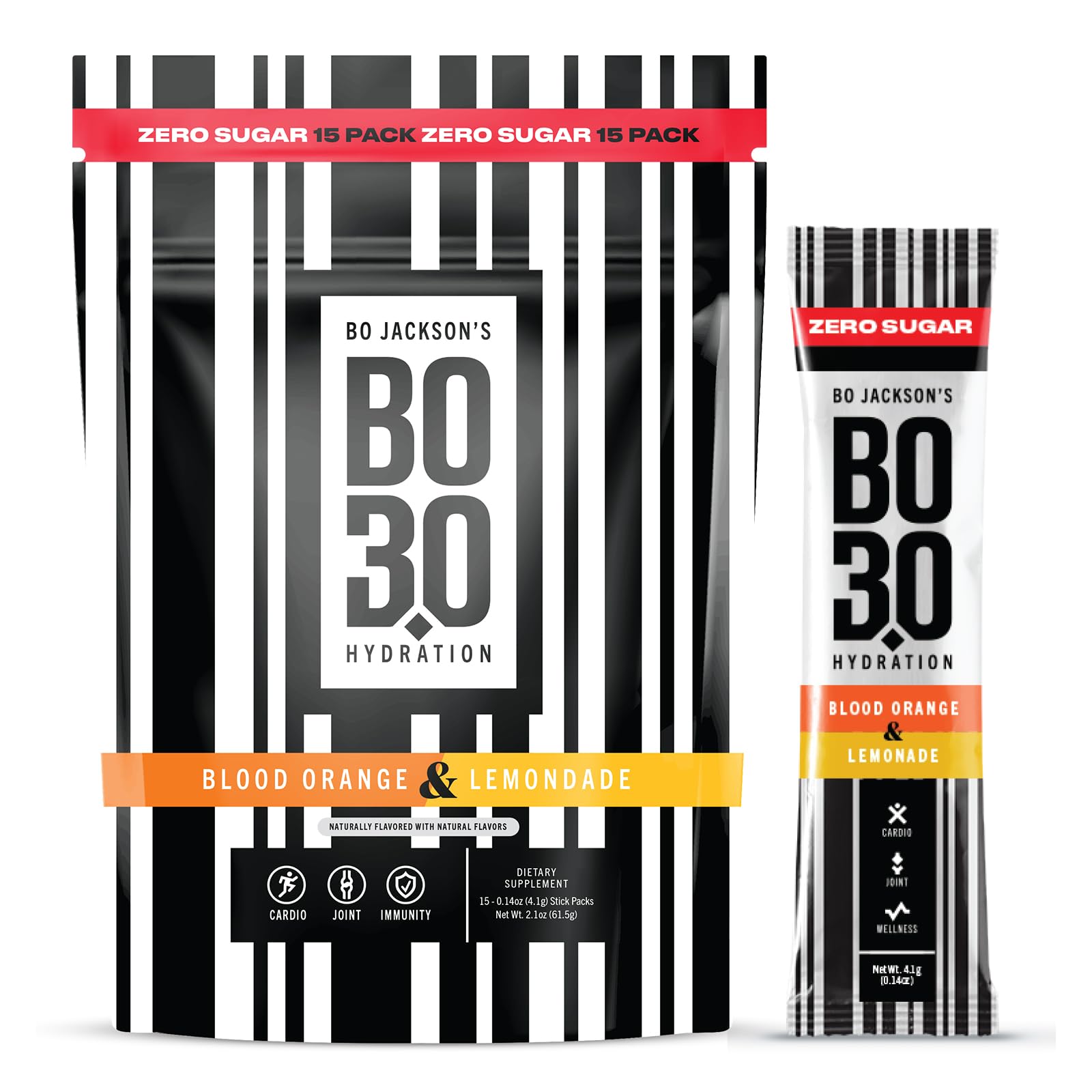 BO3.0 Zero Sugar Electrolyte Powder Packets, 15 Count