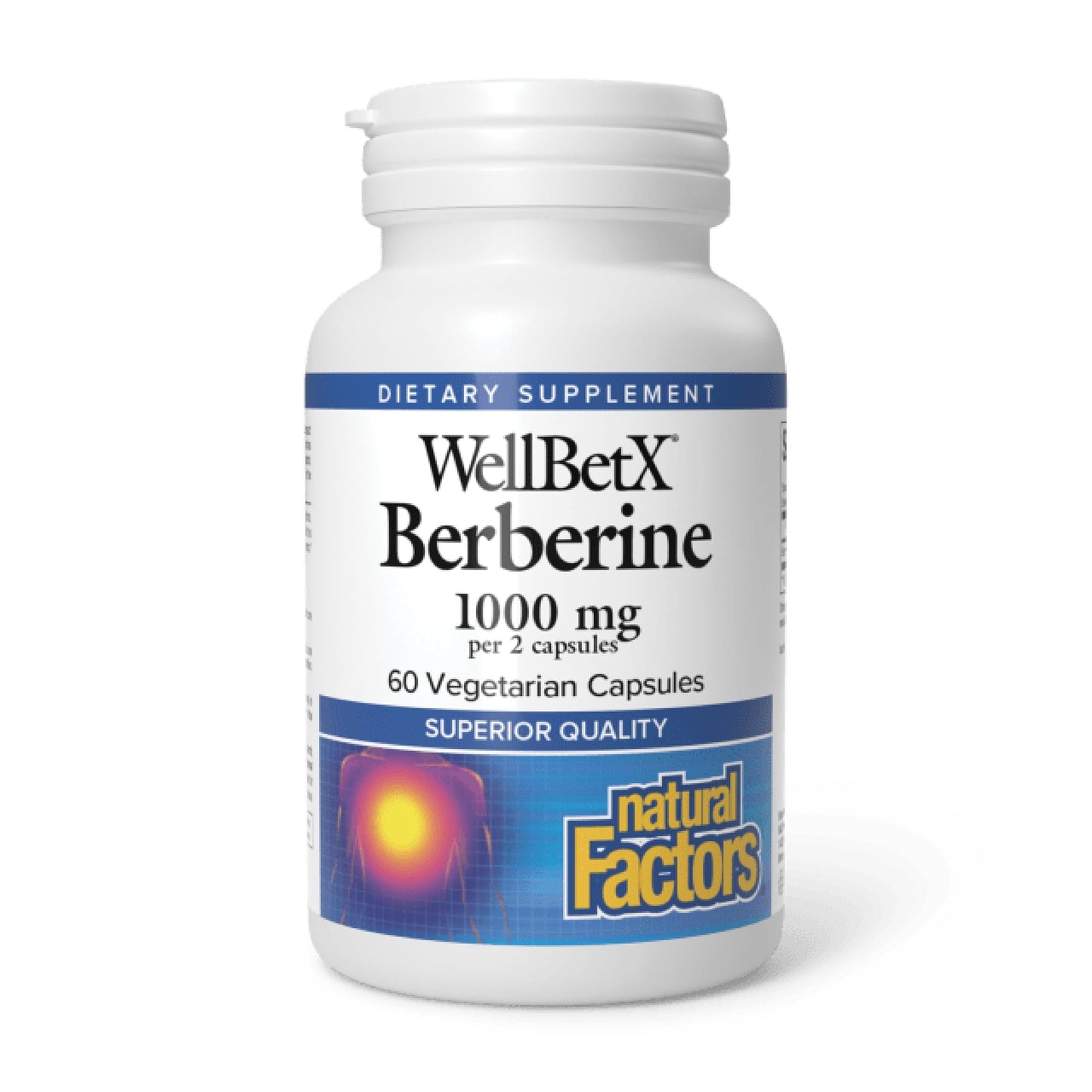 Natural Factors WellBetX Berberine Capsules, 60 Count