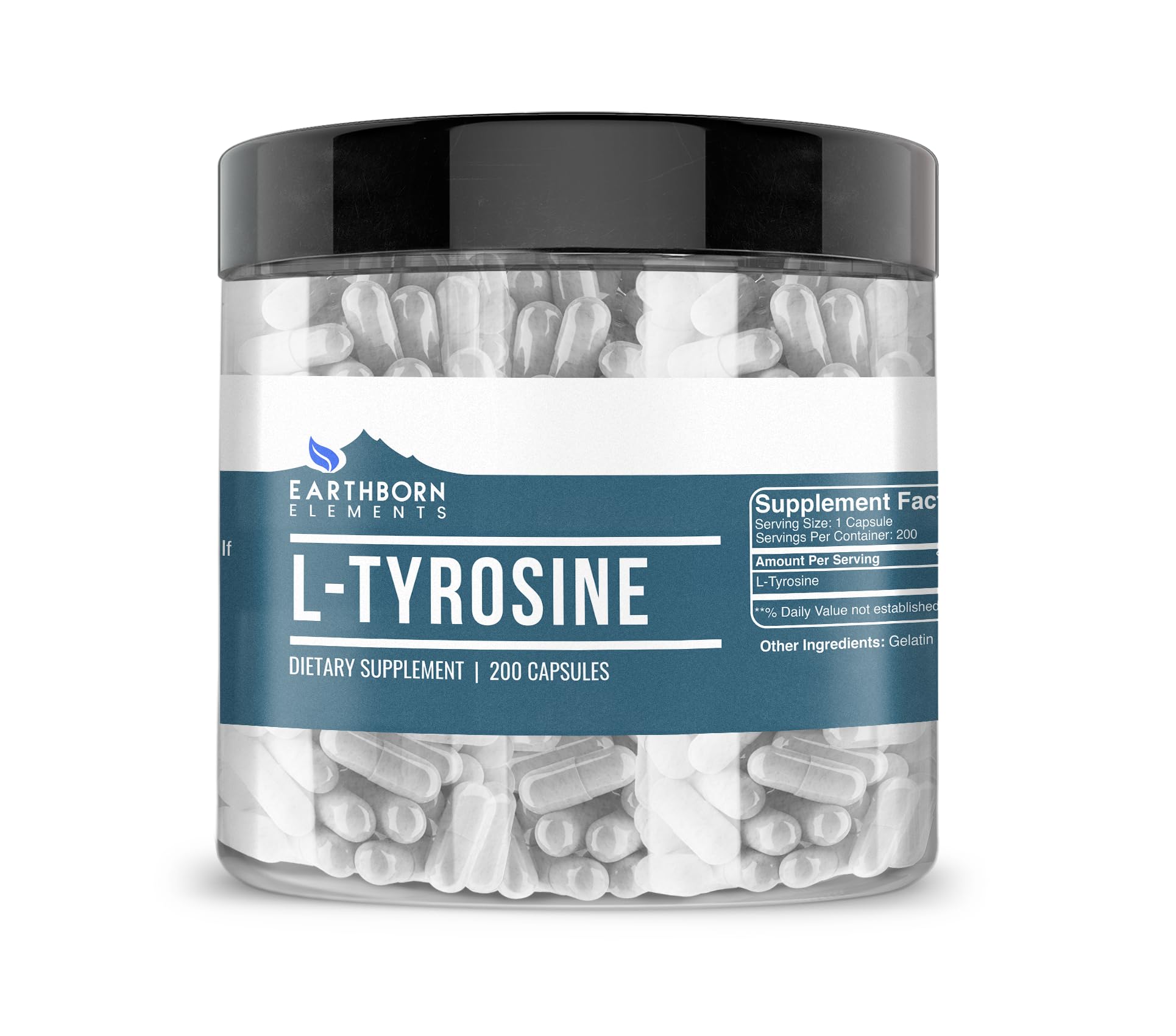 Earthborn Elements L-Tyrosine Capsules 200 Count