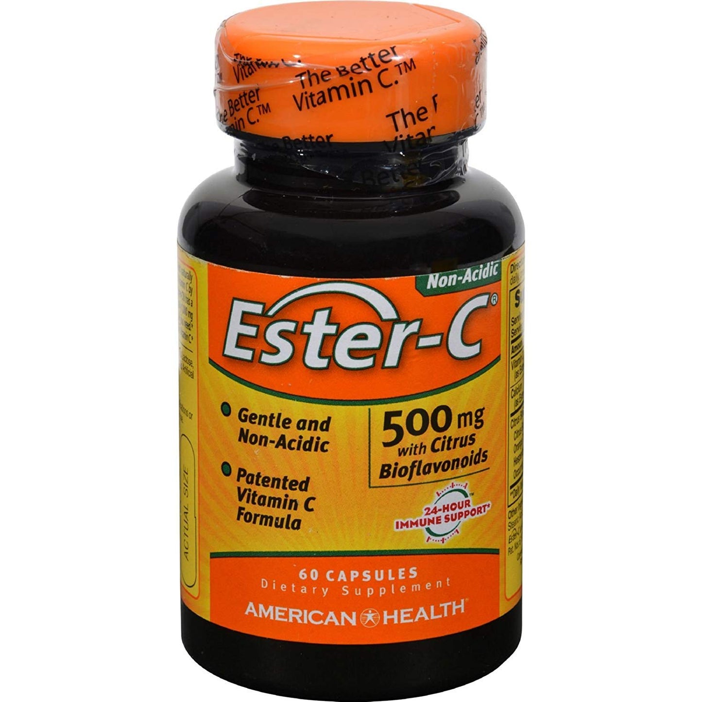 American Health Ester-C 500mg Vitamin C with Bioflavonoids Capsules, 6 Count