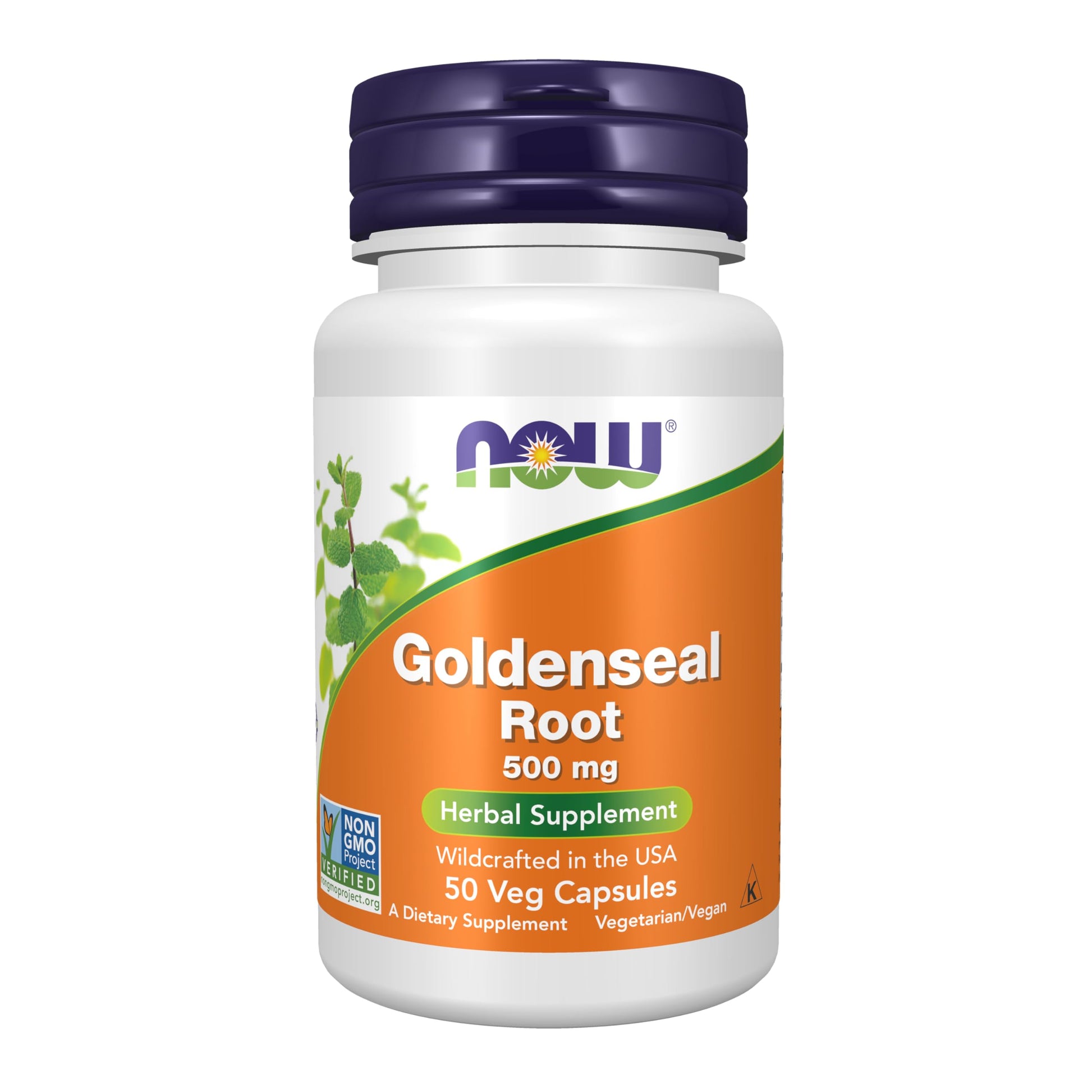 NOW Foods Goldenseal Root (Hydrastis canadensis) 500 mg Capsule, 50 Veg Capsules