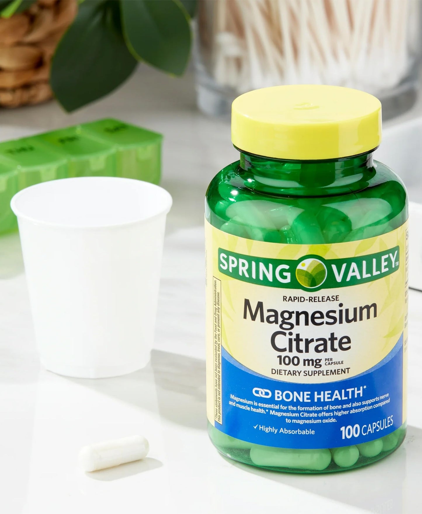 Generic Magnesium Citrate 100mg Capsules, 100 Count