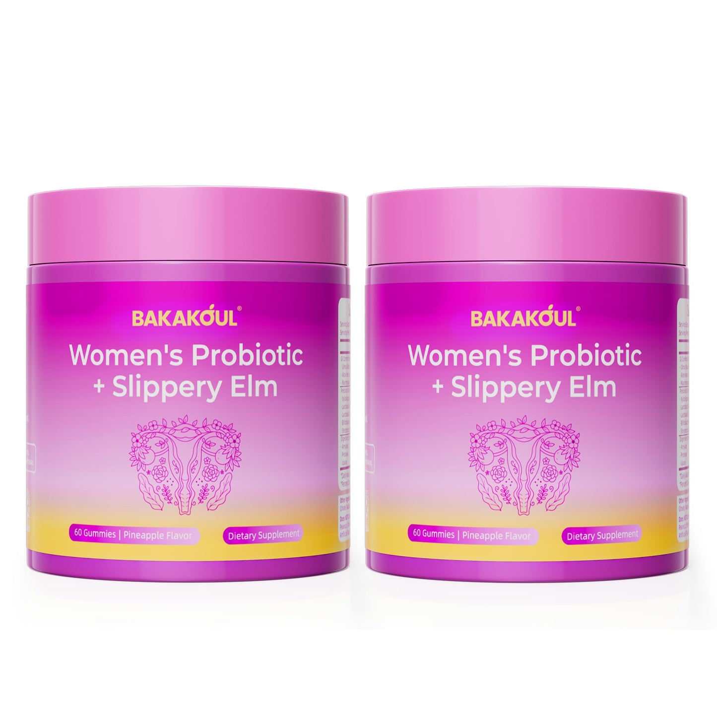 BAKAKOUL Feminine Probiotics Gummies for Women 120 Gummies