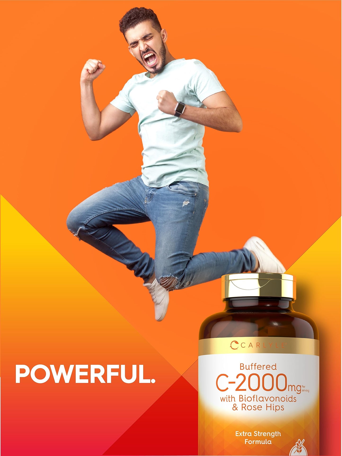 Carlyle Buffered Vitamin C 2000mg Caplets 180 Count