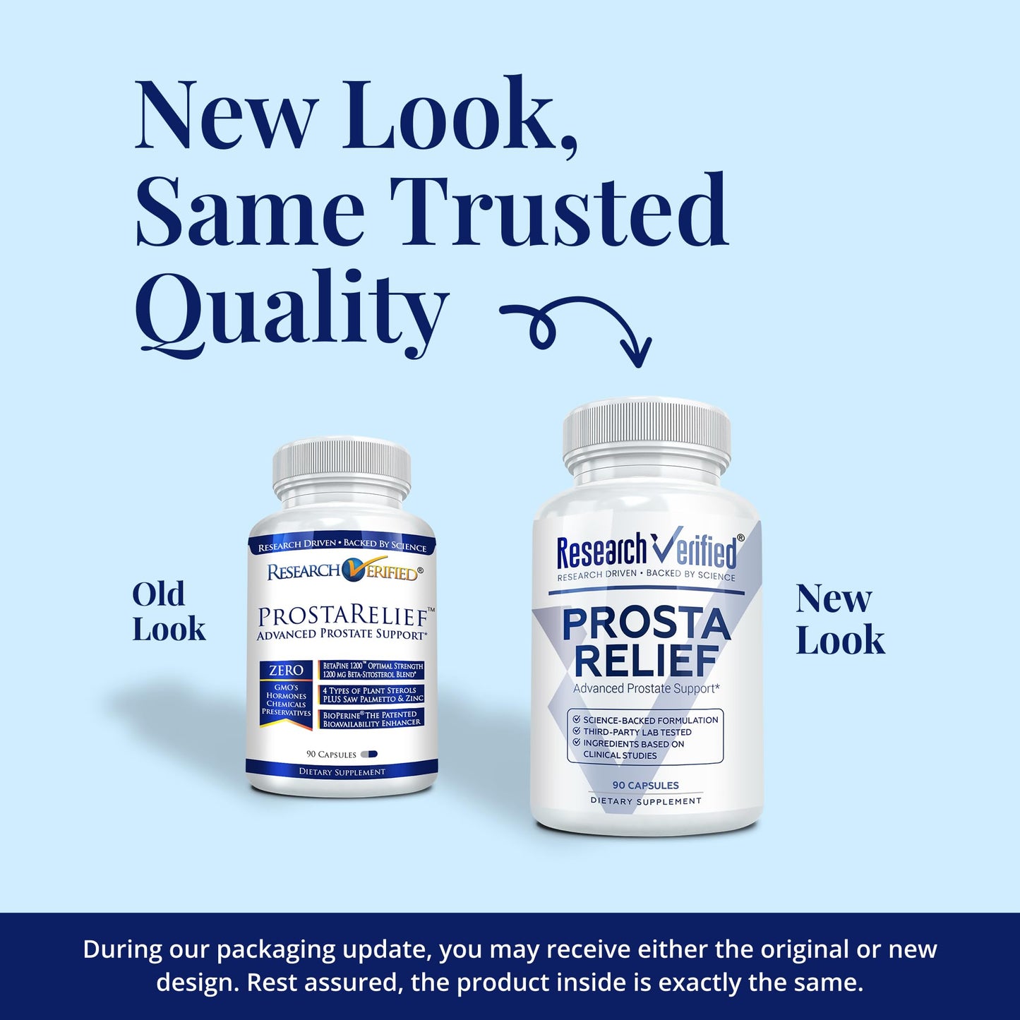 Research Verified Prosta Relief Saw Palmetto and Bioperine Capsules, 180 Count