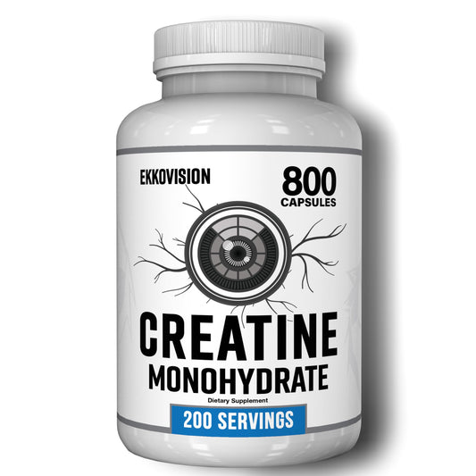 Ekkovision Creatine Monohydrate Capsules 200 Count