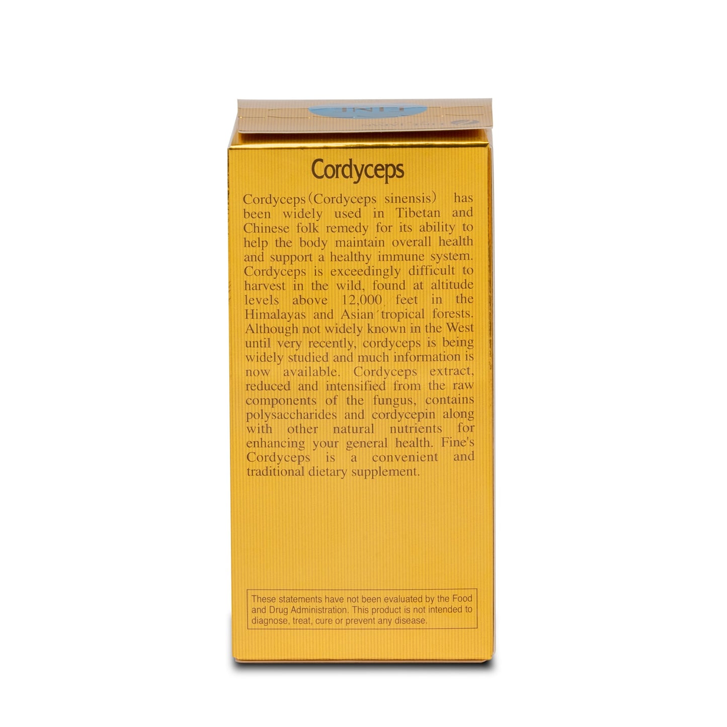 FINE JAPAN Cordyceps Mushroom Capsules 30 Count