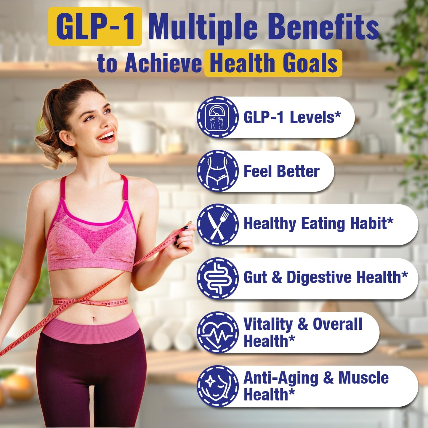 Mightnes GLP-1 Supplement Tablets 60 Count