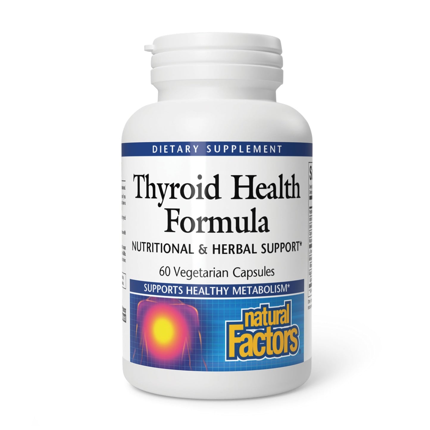 Natural Factors Thyroid Health Formula, Nutritional and Herbal Support Capsule, 60 Capsules