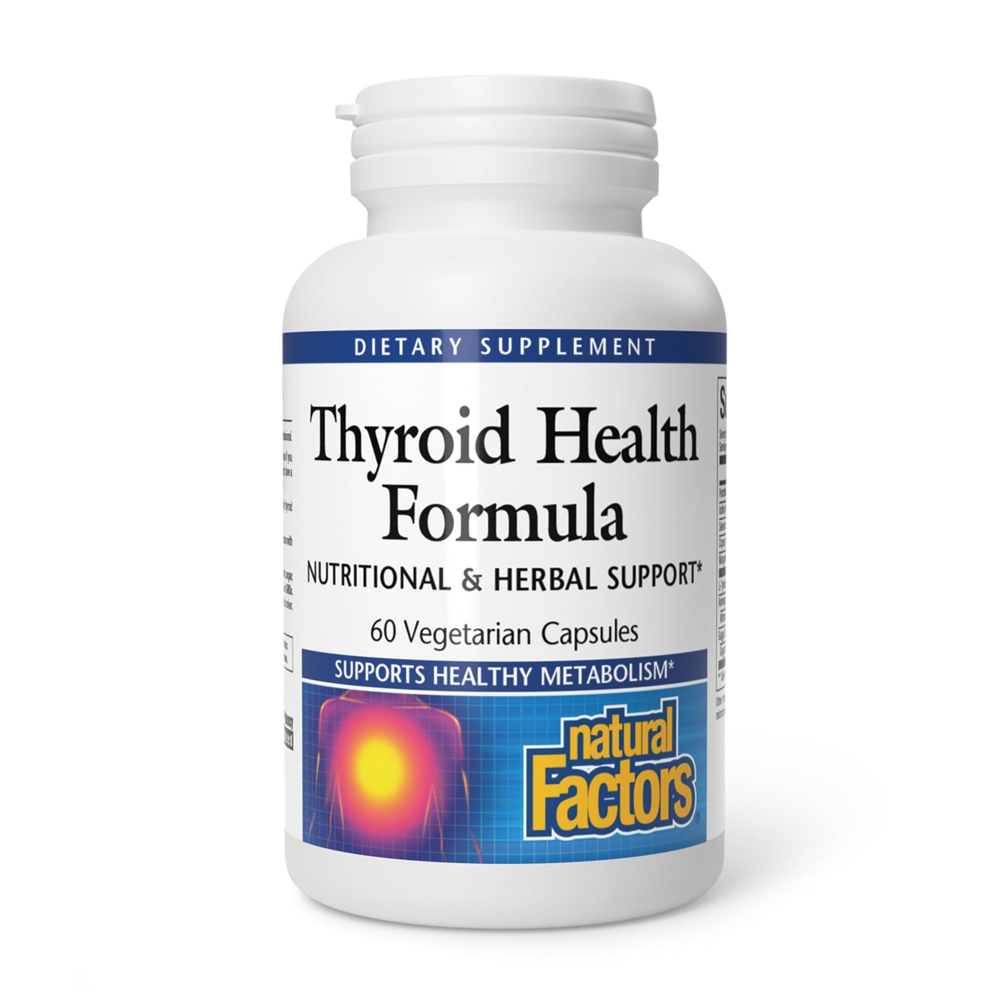 Natural Factors Thyroid Health Formula, Nutritional and Herbal Support Capsule, 60 Capsules