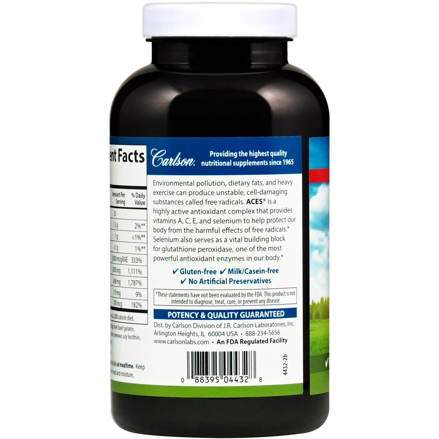 Carlson Aces Antioxidant Formula Softgels 200