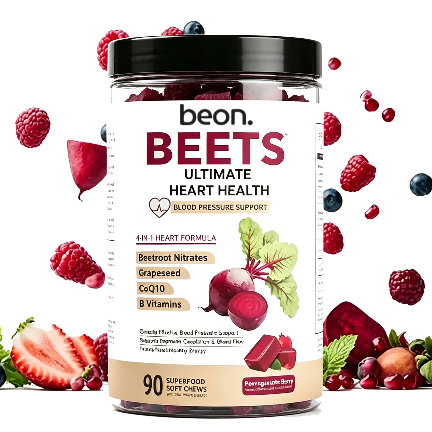 TOIKLL Beon Beet Chews Gummy 90 Count