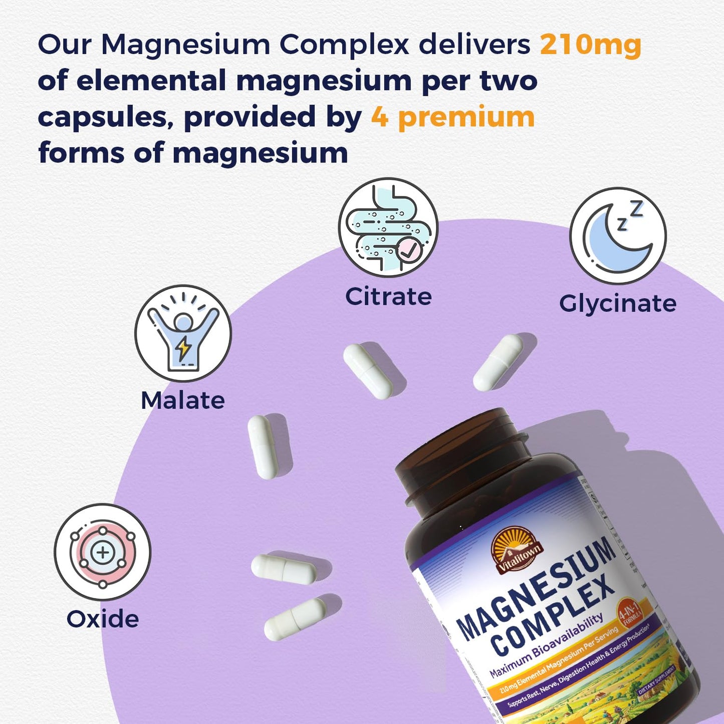 Vitalitown Magnesium Complex Capsules 240