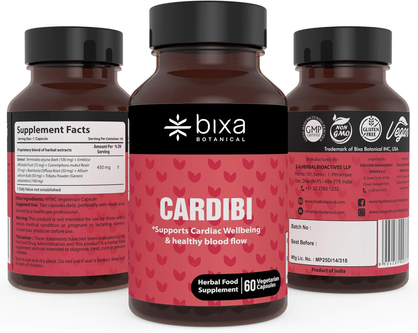bixa BOTANICAL CARDIBI Capsules 60 Veg Capsules