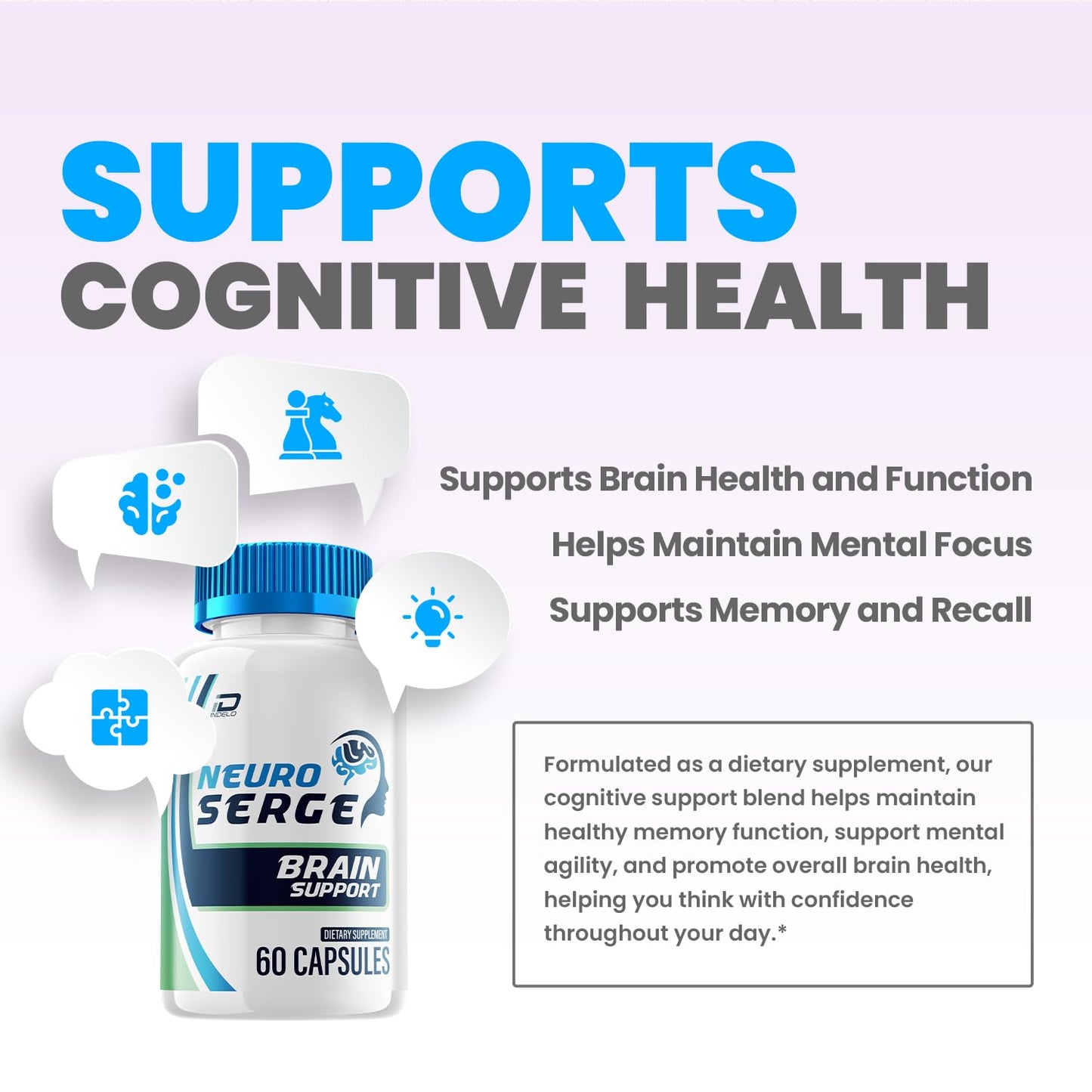 Indelo Neuro Serge Advanced Formula Capsules 300 Capsules