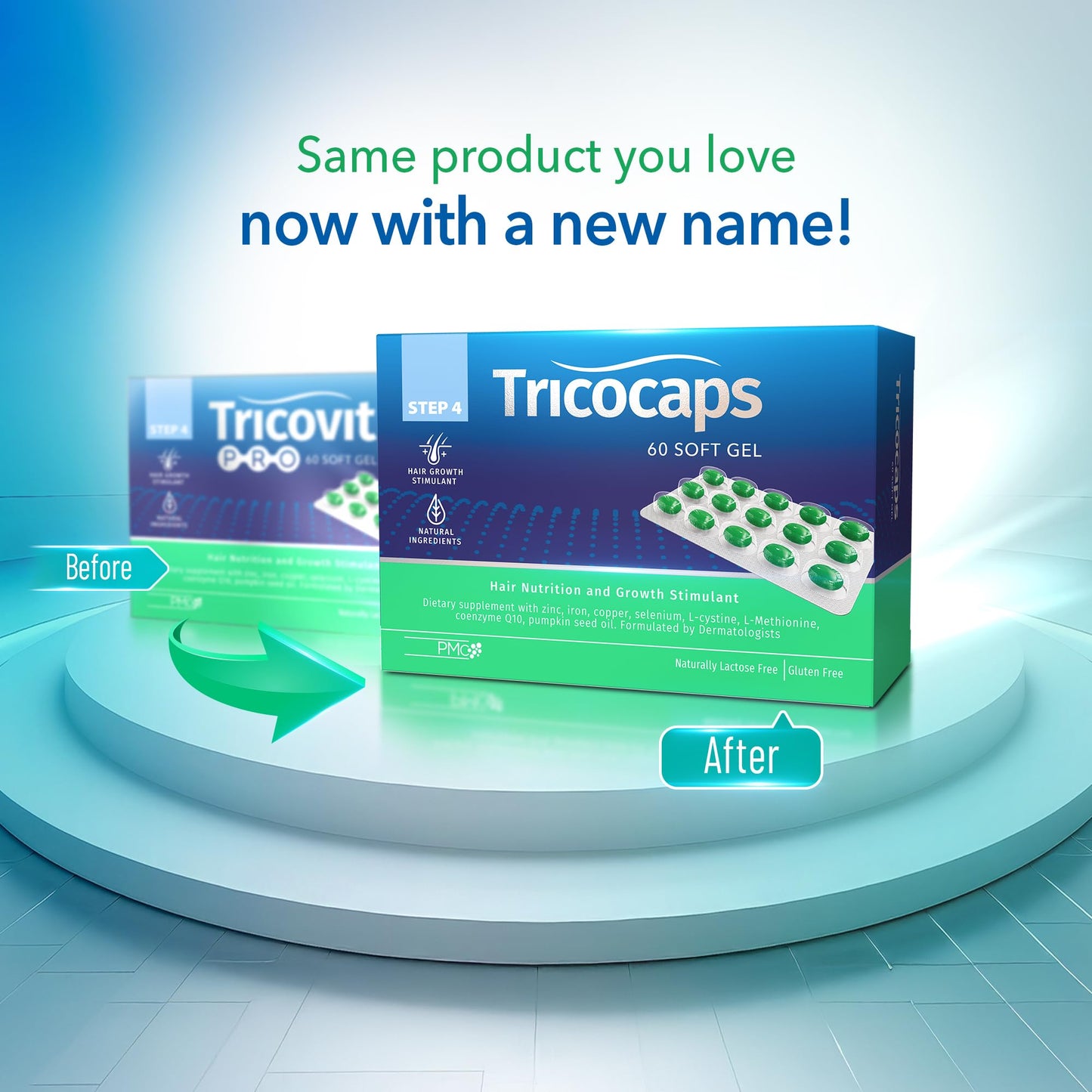Tricovit Tricocaps Hair Growth Supplement Softgels, 60 Count