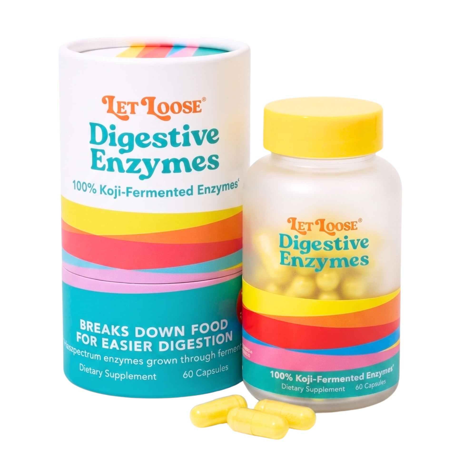Let Loose Koji Digestive Enzymes 60 Capsules