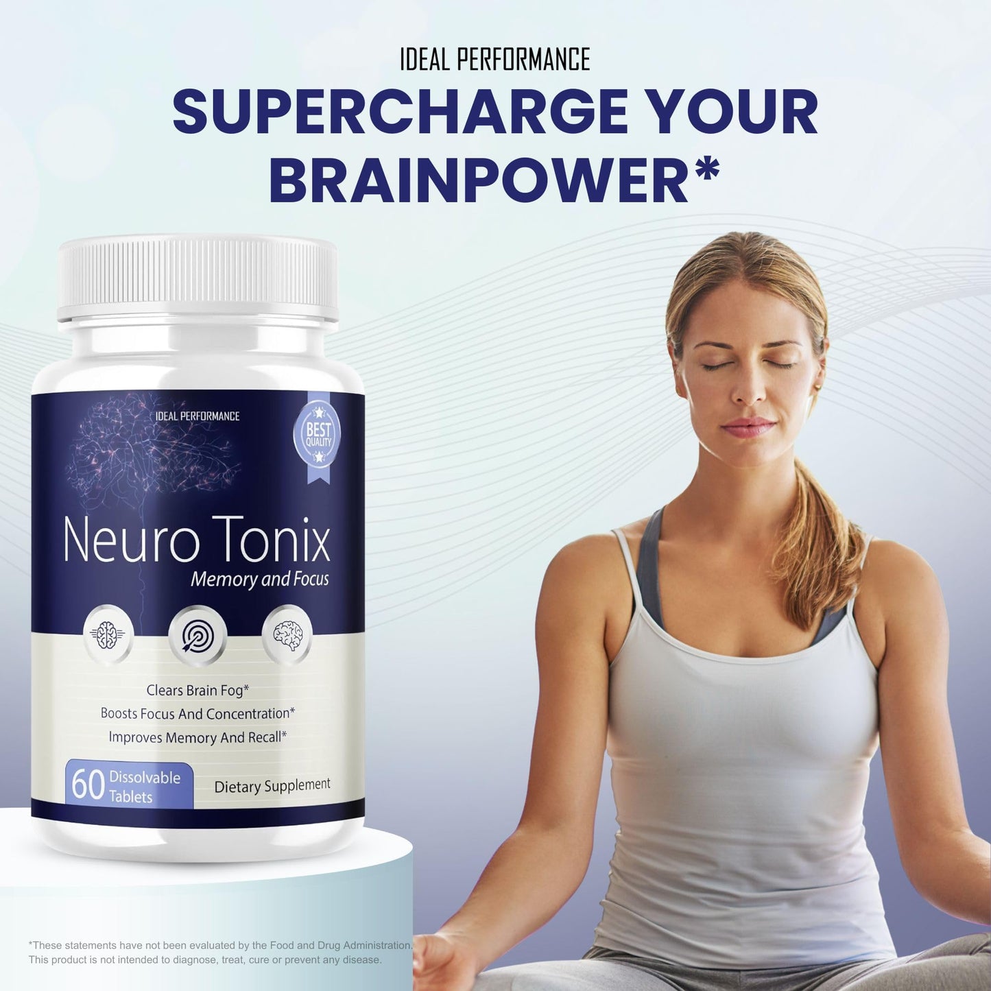 IDEAL PERFORMANCE Neurotonix Memory Supplement Capsule 120 Count