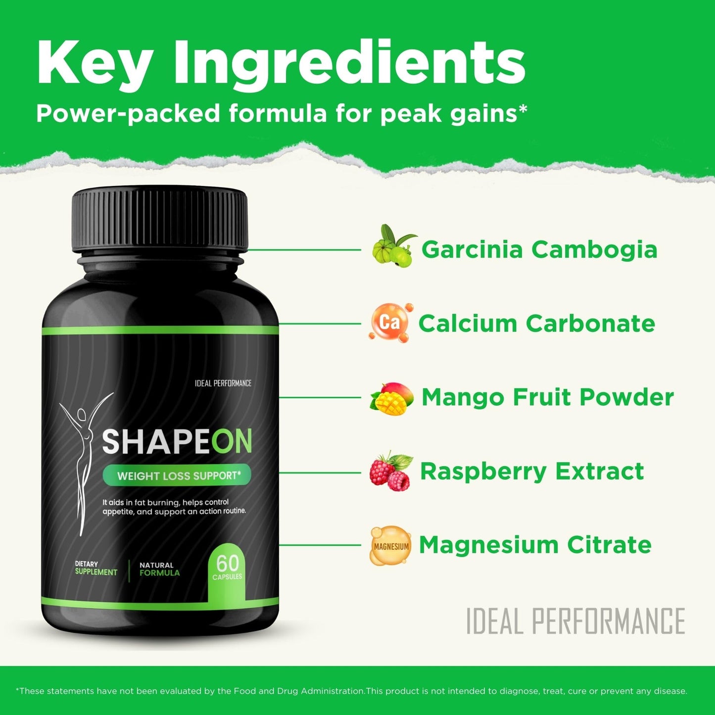 IDEAL PERFORMANCE ShapeOn Capsules 120 Capsules
