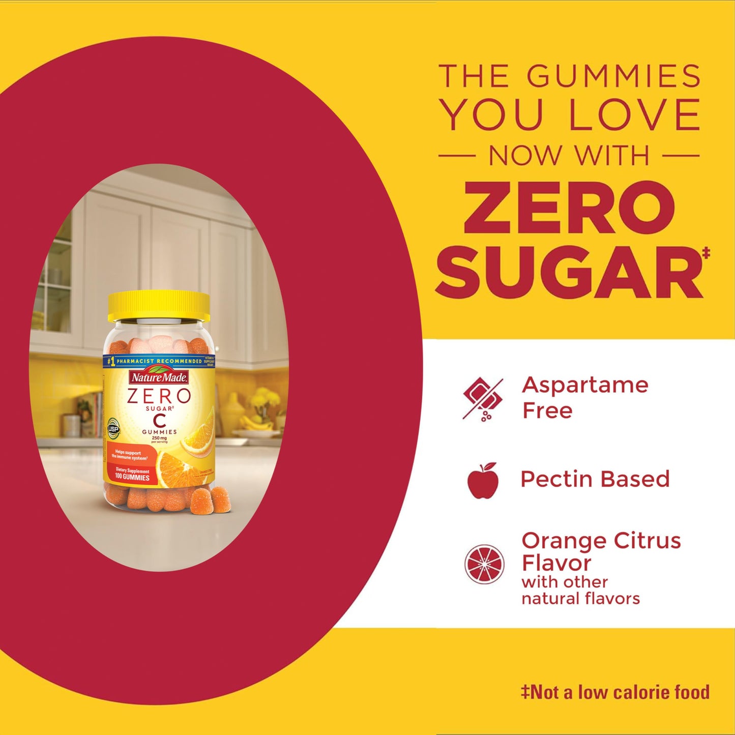 Nature Made Zero Sugar Vitamin C Gummies 100 Gummies